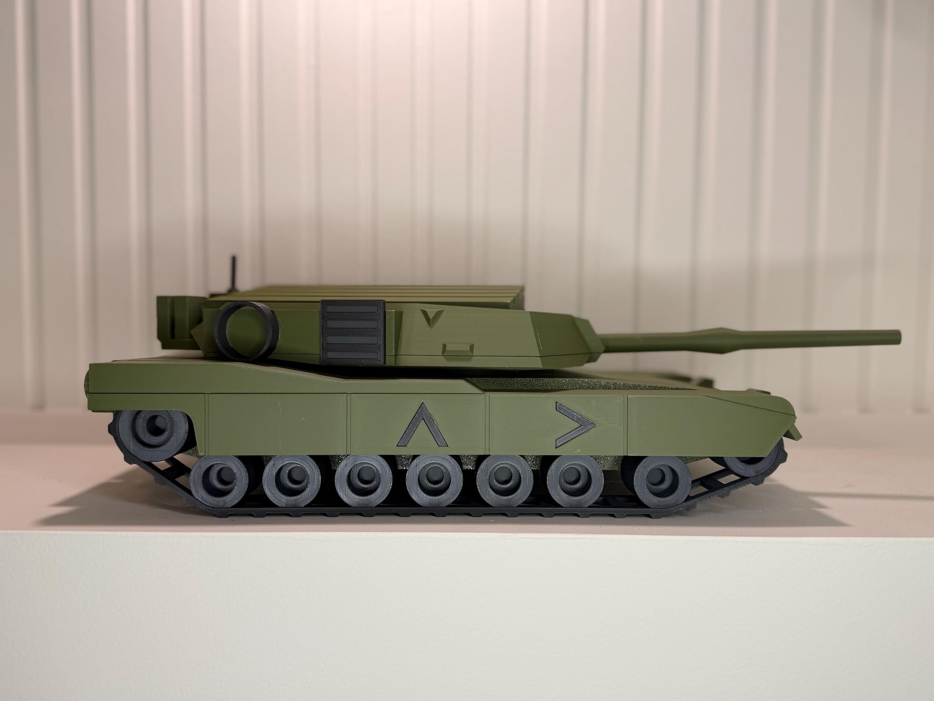 Military M1 Abrams Tank Challenge Coin Holder | Rotating Turret