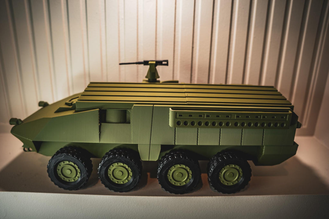 Stryker Coin Holder | Army Combat Vehicle Challenge Coin Display | Military Desk Decor | Veteran Gift