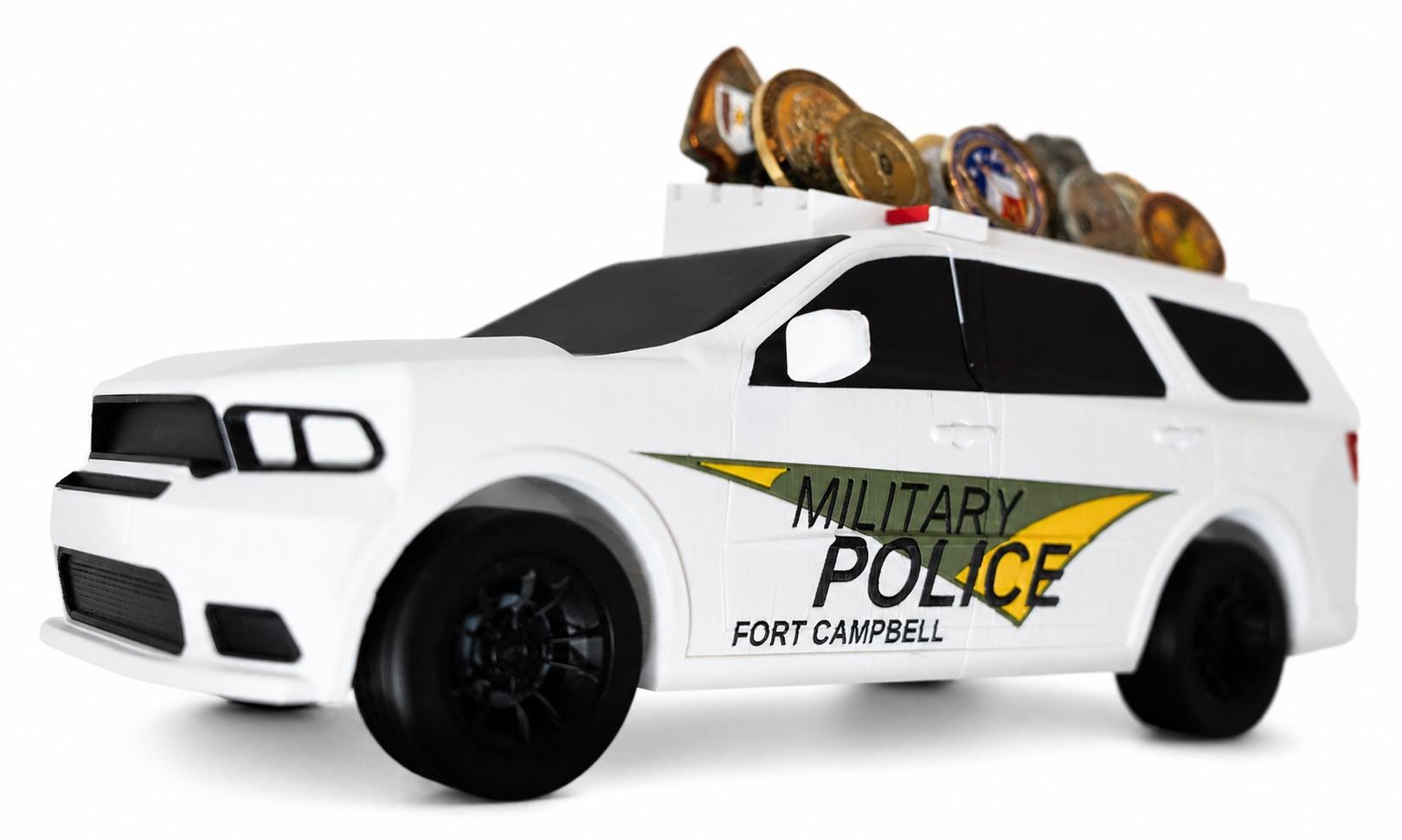 Dodge Durango MP Cruiser Coin Holder | Military Police Challenge Coin Display (3D Printed)