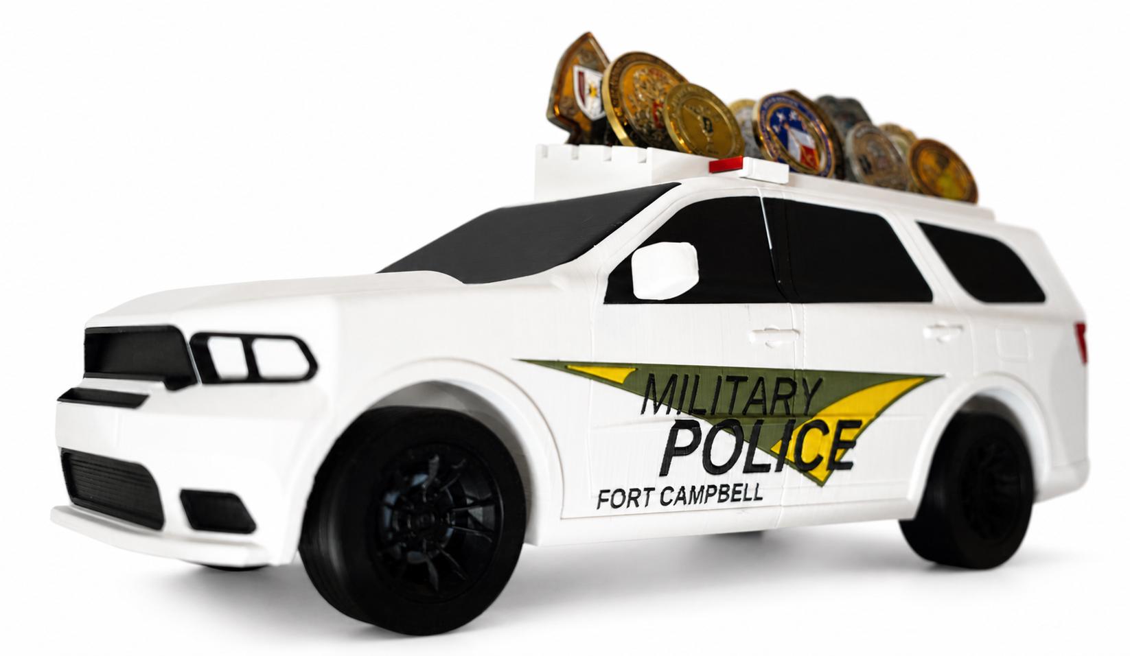 Dodge Durango MP Cruiser Coin Holder | Military Police Challenge Coin Display (3D Printed)