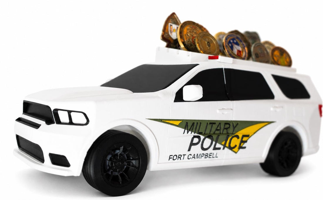 Dodge Durango MP Cruiser Coin Holder | Military Police Challenge Coin Display (3D Printed)
