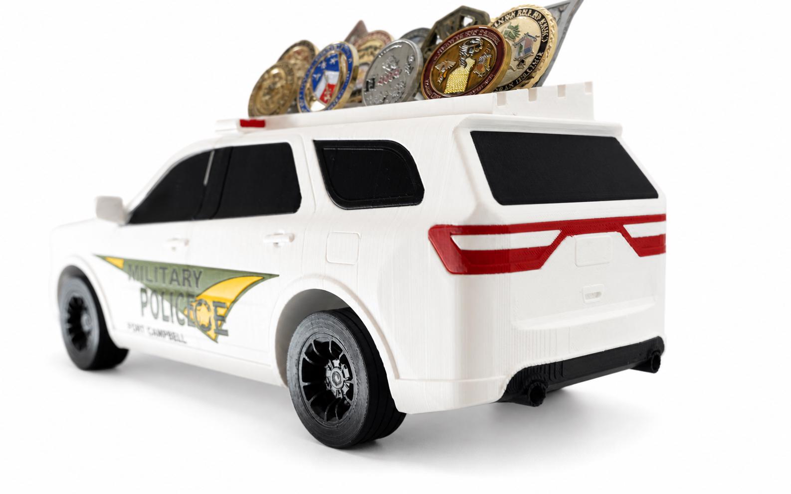 Dodge Durango MP Cruiser Coin Holder | Military Police Challenge Coin Display (3D Printed)