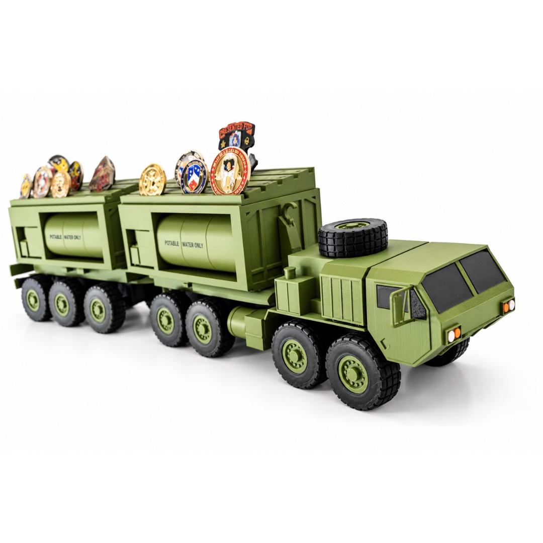 Army Green HEMTT Water Tanker Coin Holder